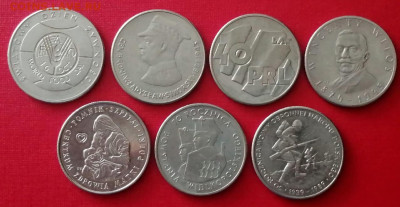 лот юбилейки Польша 7 монет до 25.11.2021 года - 1