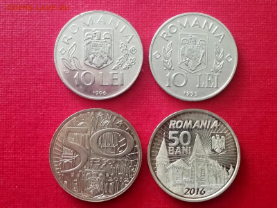 Лот юбилейки Румыния 4 монеты до 25.11.2021 года - 2