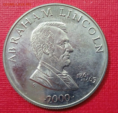 Либерия 5 долларов, 2000 Президент США - Авраам Линкольн - 3