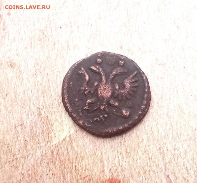 Полушка 1734 года Перечекан - IMG_20211120_202650