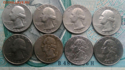 США 25 центов 8 штук без повтора до 25.11.2021 - IMG_20211120_154321