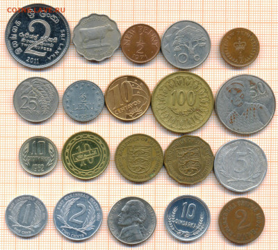 монеты разные 20 штук 4 от 5 руб. фикс цена - лист 4 001