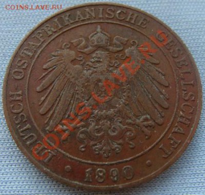 - Германия -1 песа 1890 Африка - до 07.11.11 в 22.00 М - Coin1201(2)