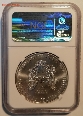 доллар 2015 США Шагающая Свобода ngc ms69 - 2