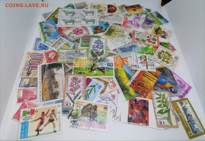 100 штук марок Мира.Гашенные.с 1 РУБ до 28 ноября 22.00МСК - pd9f8ykmoJo