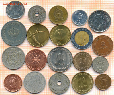 монеты разные 20 штук 12 от 5 руб. фикс цена - лист 12а 001