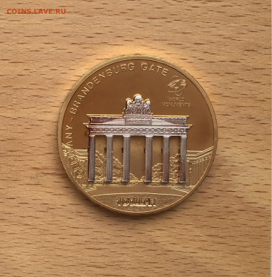 Крона Шайба Острова Кука 1$ доллар 2009 Германия Бранденбург - IMG_2476.JPG