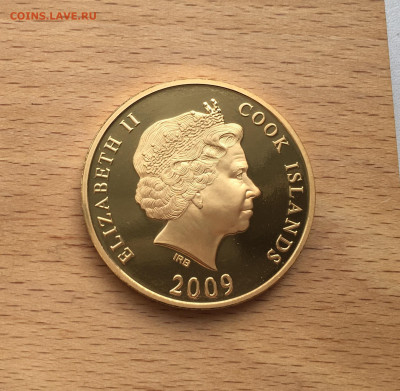 Крона Шайба Острова Кука 1$ доллар 2009 Германия Бранденбург - IMG_2486.JPG