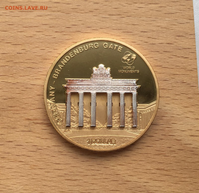 Крона Шайба Острова Кука 1$ доллар 2009 Германия Бранденбург - IMG_2478.JPG
