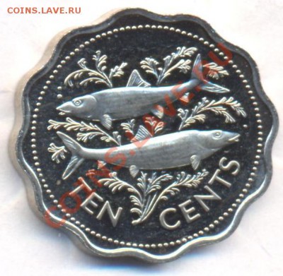 Багамские о-ва 10 центов 1975 г.До 5.11.11 г. 21-00 МСК. - 10 ц. 75