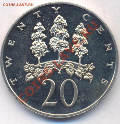 Ямайка 20 центов 1971 г.До 5.11.11 г. 21-00 МСК. - 20 ц.1