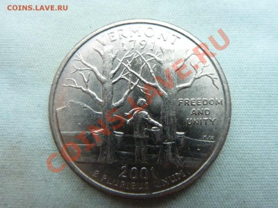 С РУБЛЯ USA QUARTER DOLLAR 2001г.VERMONT до 8.11.11 - MEMO0010.JPG