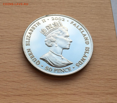 Крона Шайба Фолклендские острова 50 пенсов 2002 Держава - IMG_1603.JPG