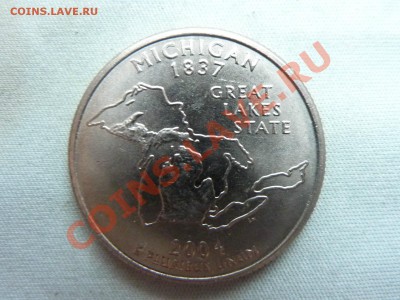С РУБЛЯ USA QUARTER DOLLAR 2004г.MICHIGAN до 8.11.11 - MEMO0022.JPG
