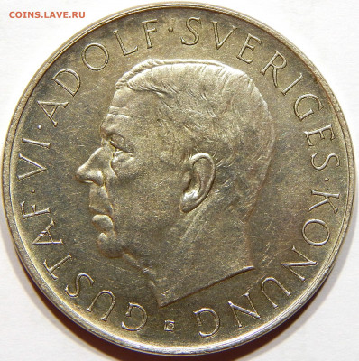 Швеция. 5 крон 1952 "70 лет Густаву VI" до 26 ноября 22-00 - DSCN1502_1_1