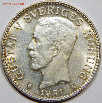 Швеция. 2 кроны 1937 UNC, нечастая. до 26 ноября 22-00 - DSCN8905_1_1