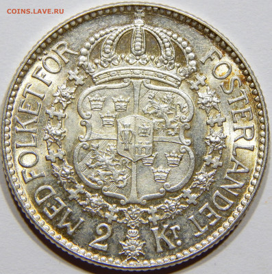 Швеция. 2 кроны 1937 UNC, нечастая. до 26 ноября 22-00 - DSCN8910_1_1