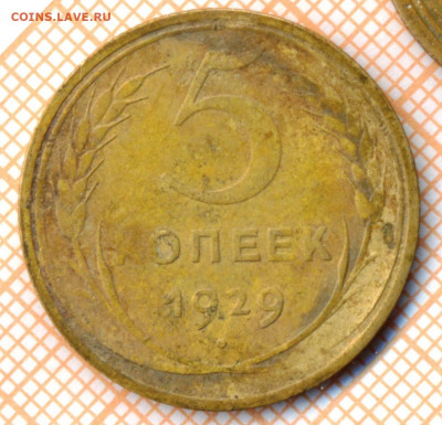 5 коп 1929 г.,до 29.11.2021 г. 22.00 по Москве - 1929 5