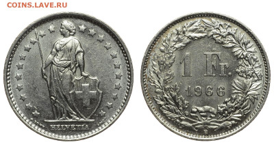 Швейцария. 1 франк 1966 г. До 25.11.21. - DSH_9506.JPG