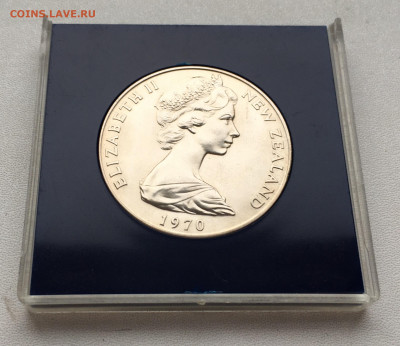 Крона Шайба Новая Зеландия 1$ доллар 1970 Гора Кука коробка - IMG_2038.JPG
