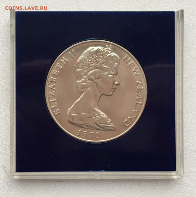 Крона Шайба Новая Зеландия 1$ доллар 1970 Гора Кука коробка - IMG_2033.JPG
