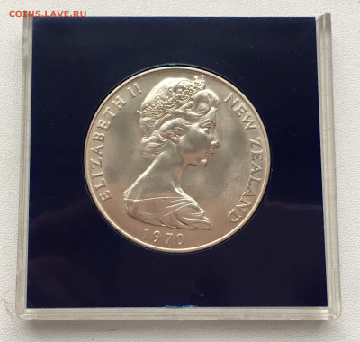 Крона Шайба Новая Зеландия 1$ доллар 1970 Гора Кука коробка - IMG_2036.JPG