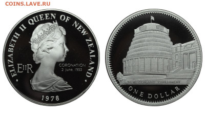 Новая Зеландия. 1 доллар 1978 г. Proof. Коронац. До 25.11.21 - Р340.JPG
