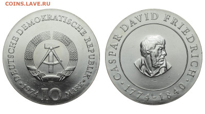 ГДР. 10 марок 1974 г. Фридрих. До 25.11.21. - Р532.JPG
