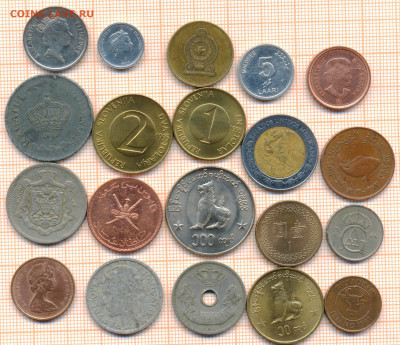 монеты разные 20 штук 12 от 5 руб. фикс цена - лист 12а 001