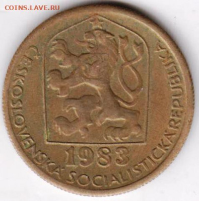 ЧЕХОСЛОВАКИЯ 20 геллеров 1983 г. до 30.11.21 г. в 23.00 - 010