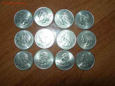 Квотеры США (штаты), 12 шт., 2000 год, фикс. - 25 2.JPG