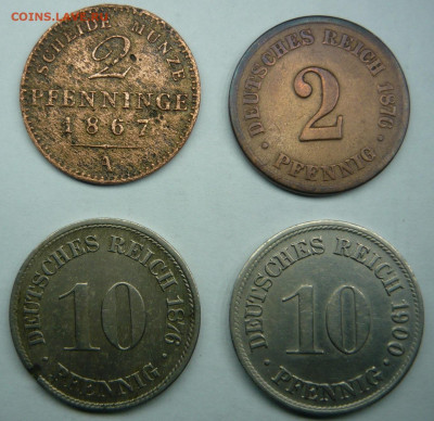 Германия:2пф и 10 пф,4 монеты 1867-1900гг.До 28.11. 22.00 мс - P1400384.JPG