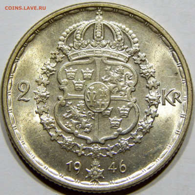 Швеция. 2 кроны 1946 UNC до 27 ноября 22-00 - DSCN1598_1_1