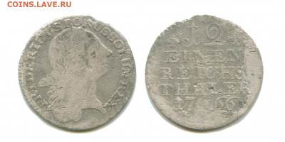 12 талера 1766 - пруссия 12 талера 1766