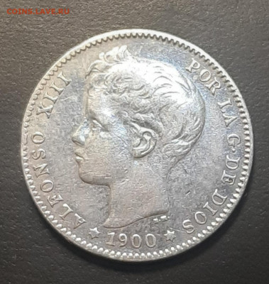 Испания 1 песета 1900 до 30.11.21 - 20211125_231519