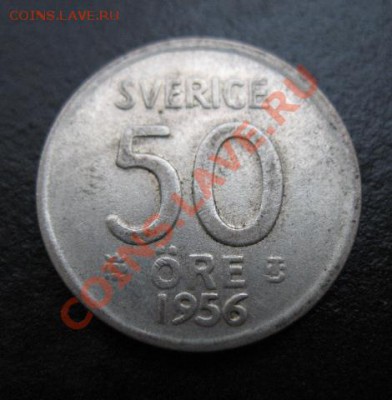 1956 г, Швеция, серебро, 50 о, до 08.11 в 21-00 мск - 1956 швед