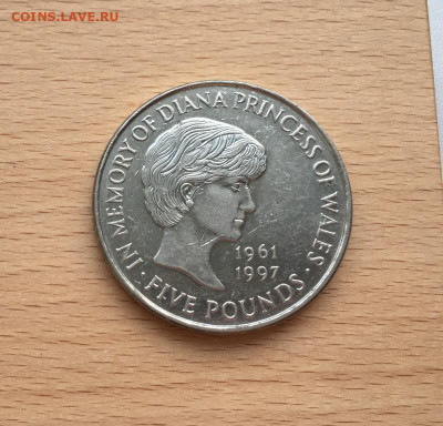 Крона Шайба Великобритания 5 фунтов 1999 Принцесса Диана - krona_shajba_velikobritanija_5_funtov_1999_princessa_diana
