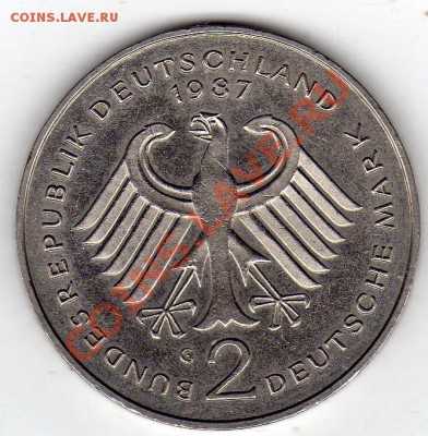 ГЕРМАНИЯ 2 МАРКИ 1987 G К.АДЕНАУЭР ДО 07.11.11 В 22.00 (816) - img045