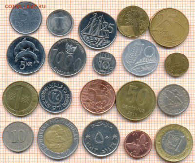 монеты разные 20 штук 5 от 5 руб. фикс цена - лист 5 001