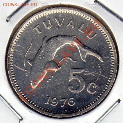 ТУВАЛУ 5 ЦЕНТОВ 1976 ТИГРОВАЯ АКУЛА ДО 07.11.11 В 22.00МСК - img087