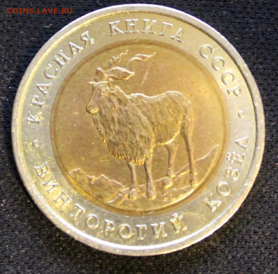 Красная книга 5 рублей 1991 года Винторогий козел - IMG_0846.JPG
