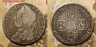 1 шиллинг 1745 Георг II LIMA с 200 До 4.12.2021 в 22:00 - 015