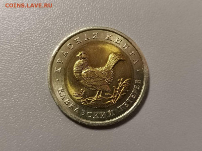 50р 1993г Красная книга- Кавказский тетерев. UNC, до 05.12 - Ц Казарка-1
