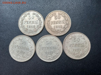 50 пенни 1916 2 шт.50 пенни 1917 3 шт.До 05.12.2021 22-00мск - IMG20211129120400_01