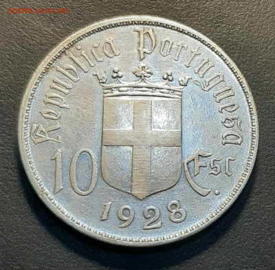 Португалия 10 эскудо 1928 до 05.12.21 - 20211129_220545