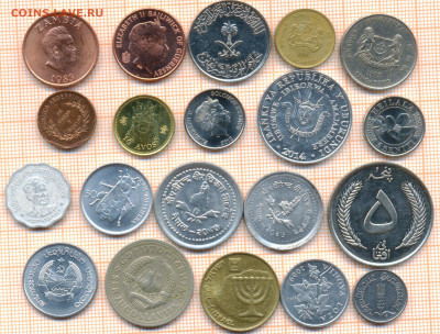 монеты разные 20 штук 11 от 5 руб. фикс цена - лист 11а 001