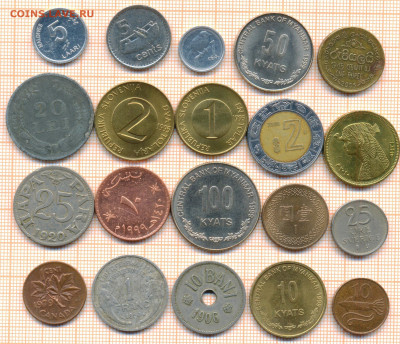 монеты разные 20 штук 12 от 5 руб. фикс цена - лист 12 001
