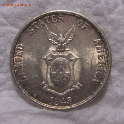 Американские Филиппины 20 сентаво 1945 D. До 4.12 - IMG_2054.JPG