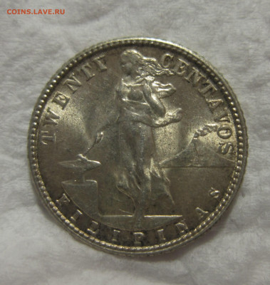 Американские Филиппины 20 сентаво 1945 D. До 4.12 - IMG_2053.JPG