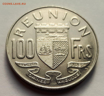 Реюньон Французский 100 франков 1970 Тираж-150 000! Нечастая - 2